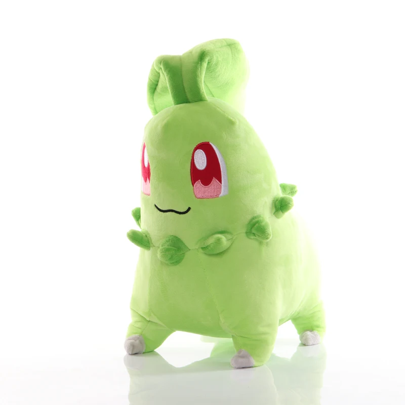 Большой размер 35 см TAKARA TOMY Pokemon Chikorita Плюшевые игрушки Мягкие животные куклы