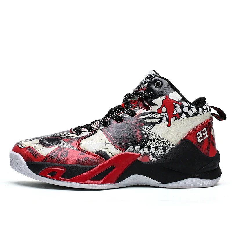 Зимние кроссовки для мужчин и женщин Баскетбольная обувь пары с высоким берцем