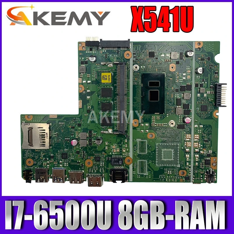 

Материнская плата для ноутбука For Asus X541U X541UVK X541UAK X541UA X541UV X541UJ тест материнской платы OK w/ I7-6500U CPU 8GB-RAM
