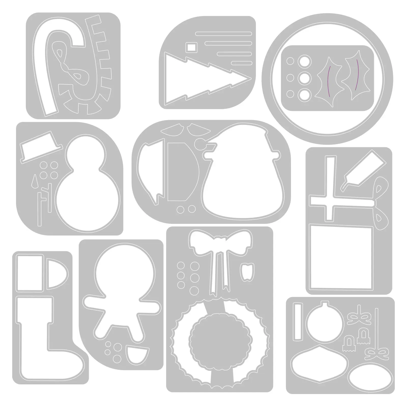 Рождественские металлические штампы для поделок скрапбукинга фотоальбома