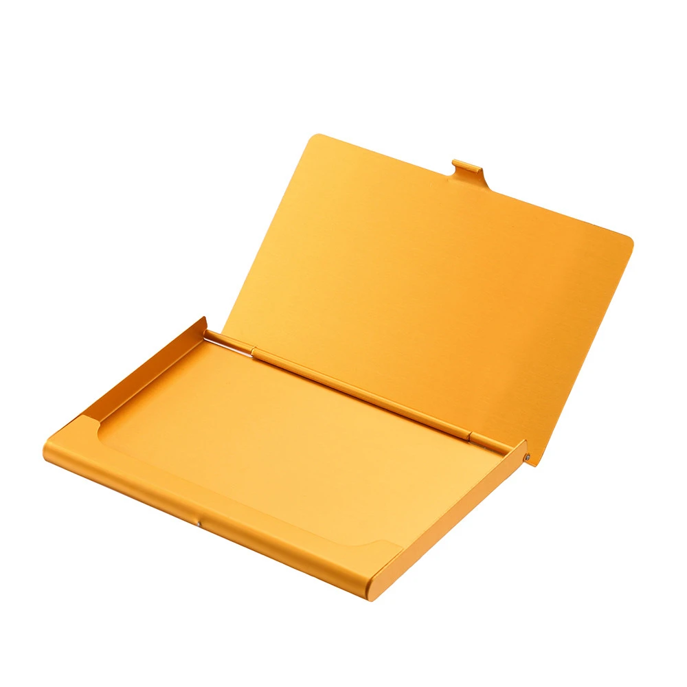 Тонкий деловой мужской Футляр для карт держатель Металлический футляр в клетку