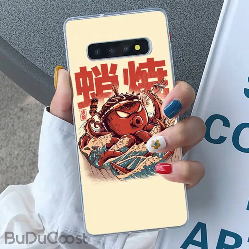 

The Great Wave of Kanagawa Ramen sushi Phone Case for Samsung GALAXY S10Plus E(lite) S7 S7edge S8 S8Plus S9 S9Plus S10