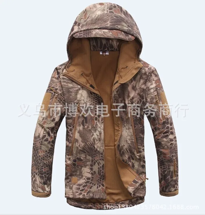 Военная флисовая тактическая куртка Мужская термальная уличная Polartec теплое