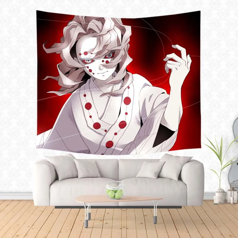 Настенный гобелен с рассеканием демонов домашний декор искусственный ковер