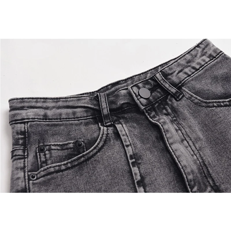 

Shorts Denim Pants Women Hollow Out Bandage Design Casual Slim Shorts Jeans Trousers Female Sexy Streetwear Y2K Blue&Grey Pants