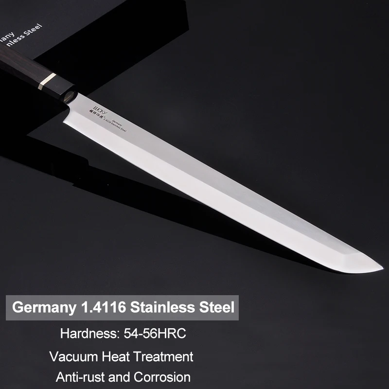 Профессиональный японский нож для сашими суши кухня немецкий DIN 1 4116 из