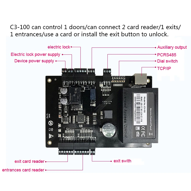 ZKAccess Control Kits Magnetic locks 4 Door Cards Reader Access Acccessories System With Power Supply Box | Безопасность и защита