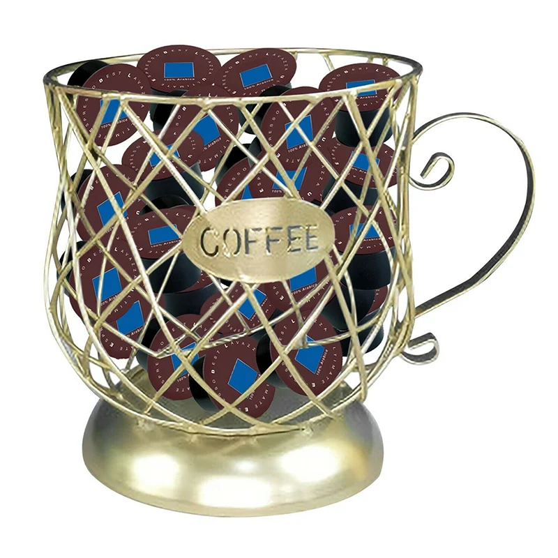 

Многофункциональный стеллаж для хранения кружек, чашек, антикоррозийный держатель для кофейных капсул, стеллаж для хранения для кофе, бара,...