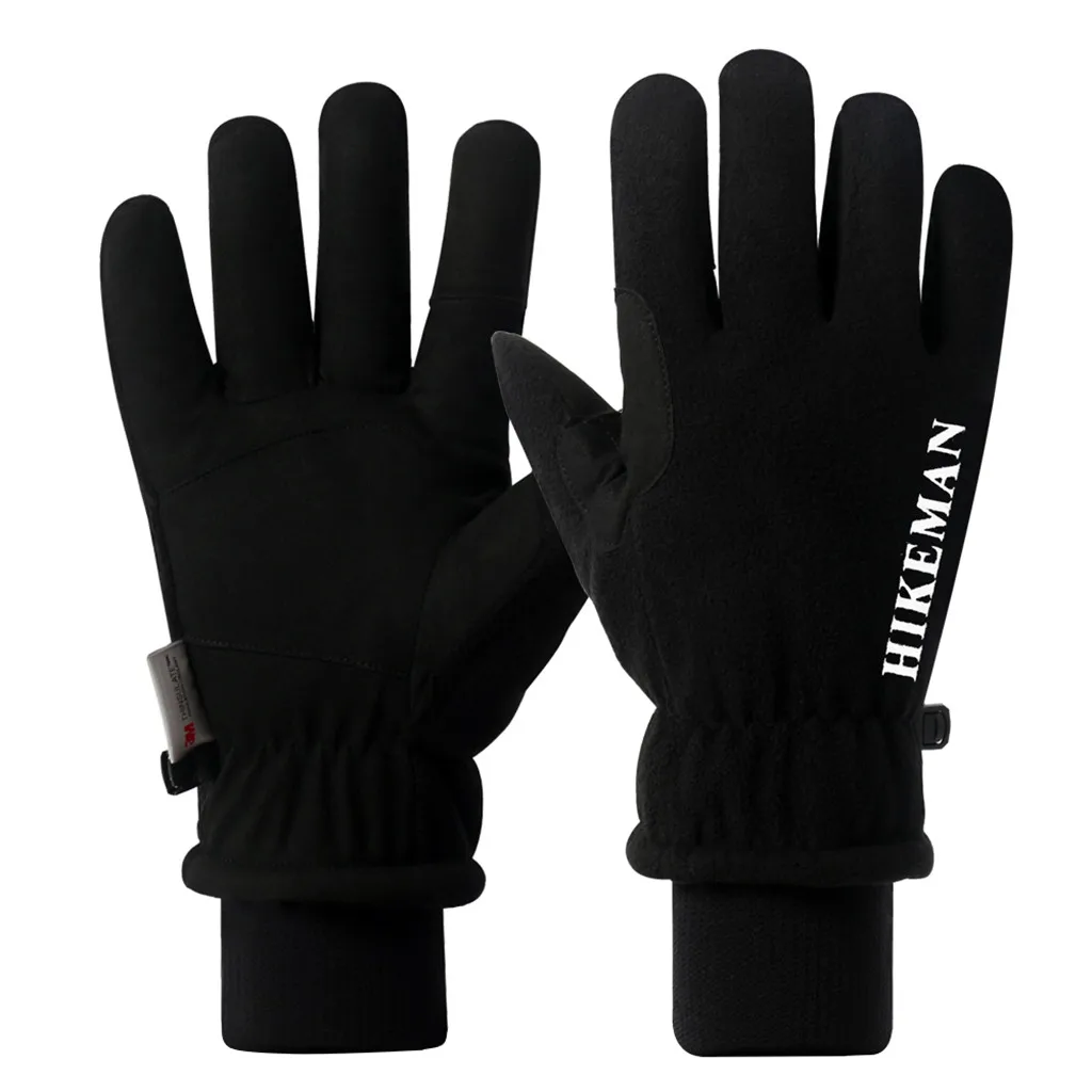 Зимние перчатки для катания на лыжах велосипеде активного отдыха из флиса теплые