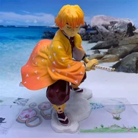 anime demon slayer kimetsu no yaiba nezuko tanjirou figure zenitsu new 18 cm pvc action figurine toys combat version