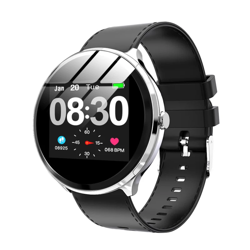 Смарт-часы KOSPET V12 IP67 водонепроницаемые 180mAh 1," Buletooth Heart Rate Sprots умные часы для поддержания здорового образа жизни мужчин и женщин для IOS Android Phone - Цвет: Silver Color