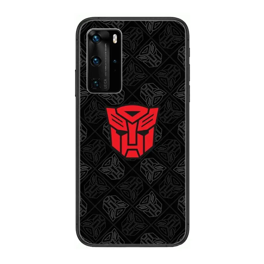 

Transformers Bumblebee Phone Case For Huawei P 40 30 20 10 Lite Smart Z Pro Black Etui Coque Painting Hoesjes comic fashion