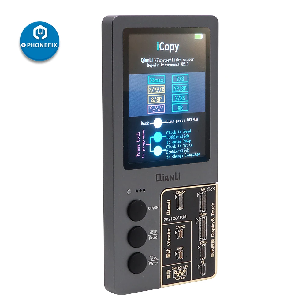 Qianli iCopy светильник с ЖК-экраном и сенсором для iPhone 7 8 Plus X XR XS Max ЖК-экран EEPROM IC Фоточувствительный инструмент для ремонта