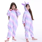 Пижама кигуруми с единорогом для детей, комбинезоны для мальчиков девочек