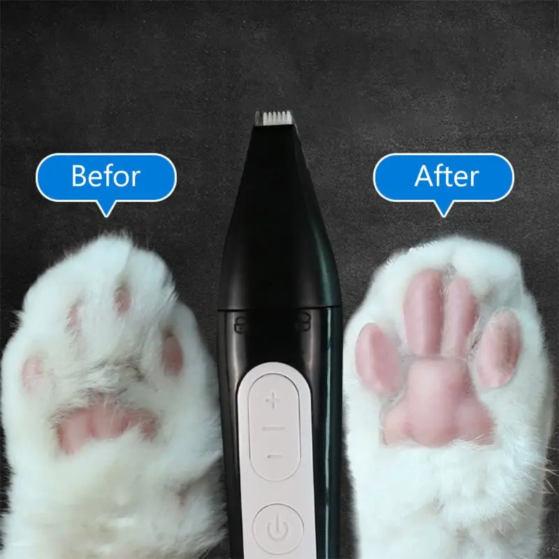 

2 in 1 USB Rechargeable Dog Nail Grinder Low Noise Pet Nail Trimmer Paw Grooming