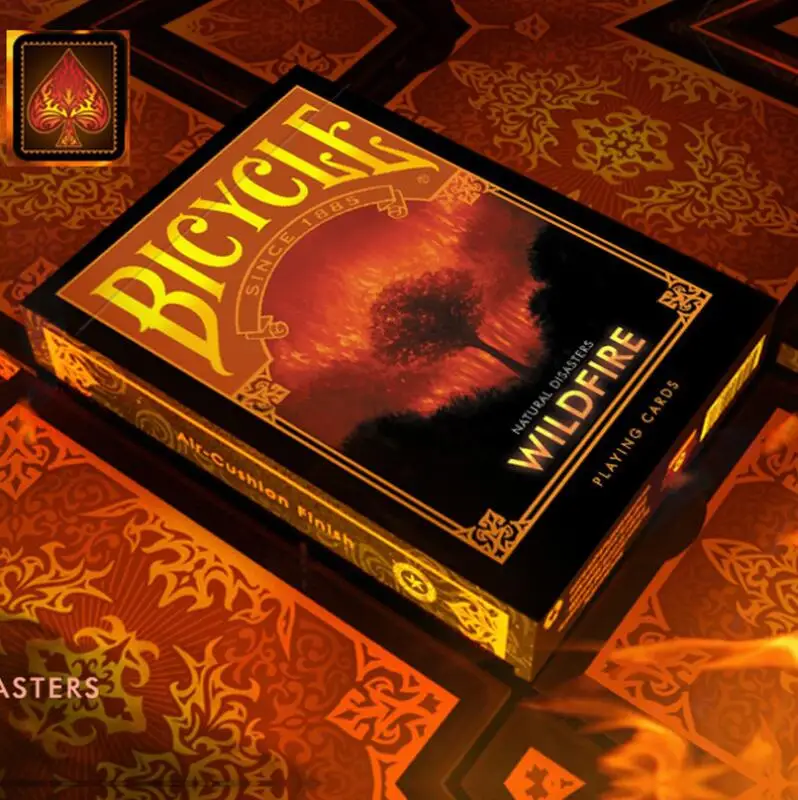 Велосипедные природные катастрофы игральные карты обычный велосипед колода