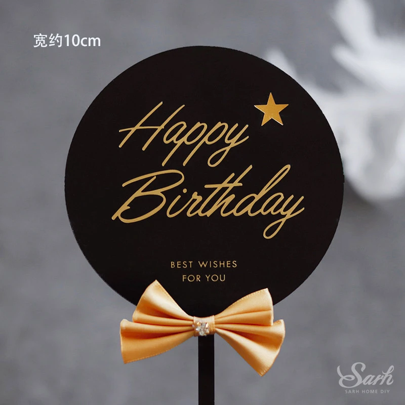 2pc round bow Love you, три тысячи бантов, помпоны для торта, для свадебной вечеринки, для невесты, лебедя, с днем рождения, Декор, принадлежности для выпечки, милые подарки - Цвет: 2pc round bow