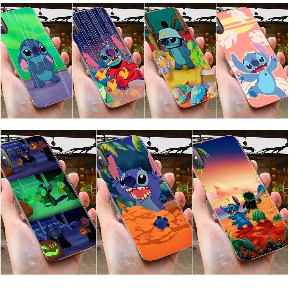 Оригинальный ТПУ чехол для Huawei Honor Mate 7 7A 8 9 10 20 V8 V9 V10 V30 P40 G Lite Play Mini Pro P Smart Cute Lilo Stitch