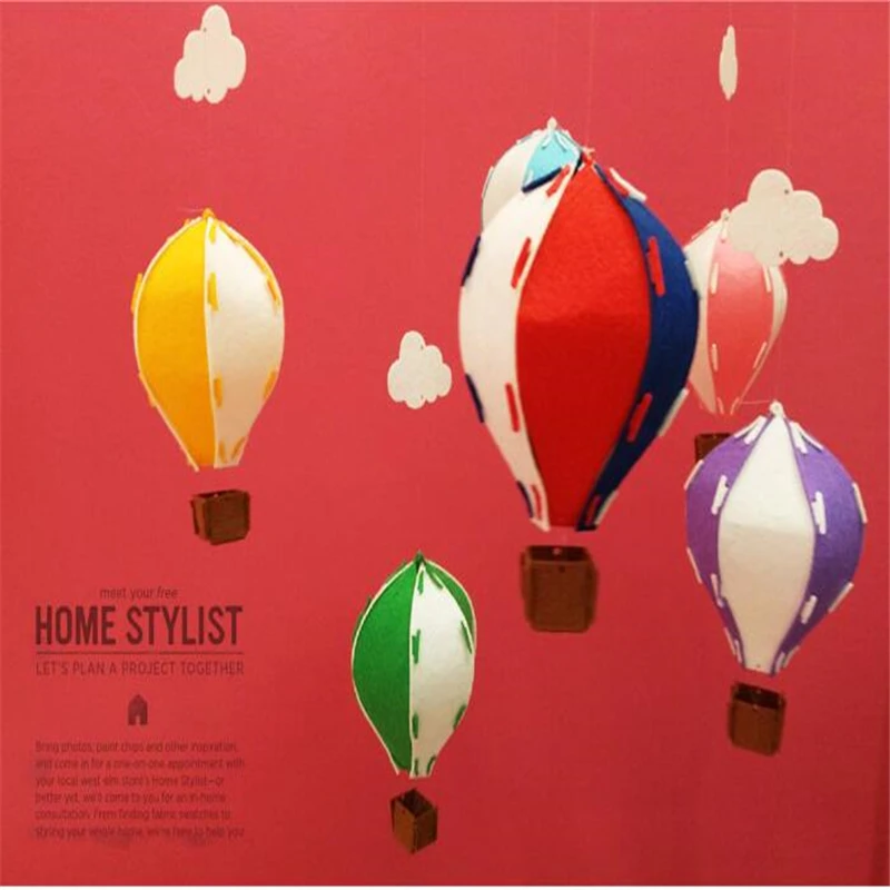 1 Набор 3D Красочные войлочные воздушные шары украшения флаг для дома День