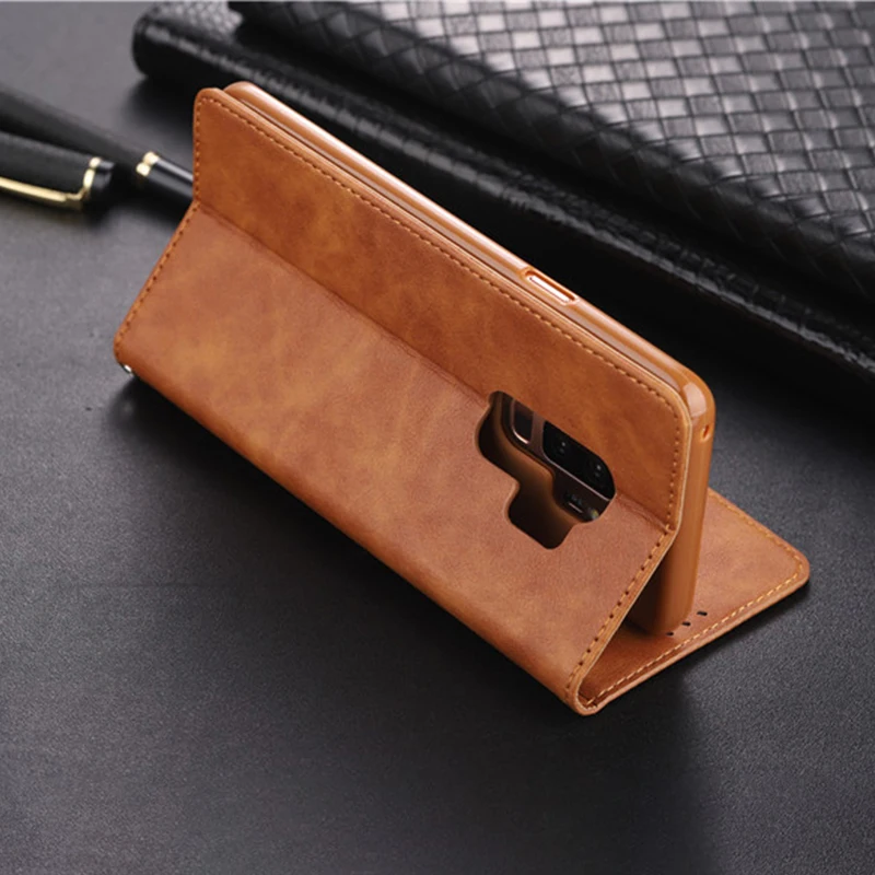 Кожаный чехол-портмоне с откидной крышкой чехол для samsung Galaxy A50 S10 S9 S8 Plus Note 9 8 A6 A7 A8 плюс A9 S10e M10 A10 M20 M30 A30 A20 крышка