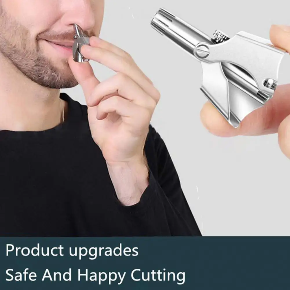 Manual Nose Trimmer Rotary Shear Stainless Steel Washable Ear Hair Razor Shaver Tool for Home Use | Красота и здоровье