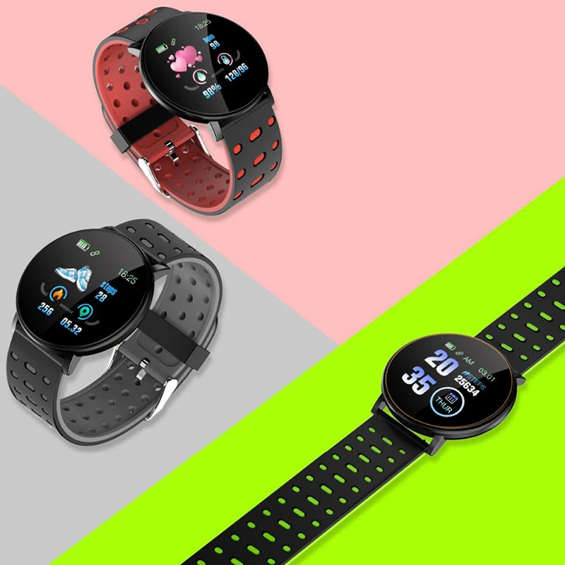 Многофункциональные Смарт часы IP67 водонепроницаемые спортивные с пульсометром