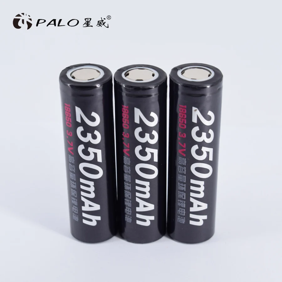 PALO 6 шт. литиевая батарея 18650 аккумуляторная 3 7 в батареи для Panasonic фонарик