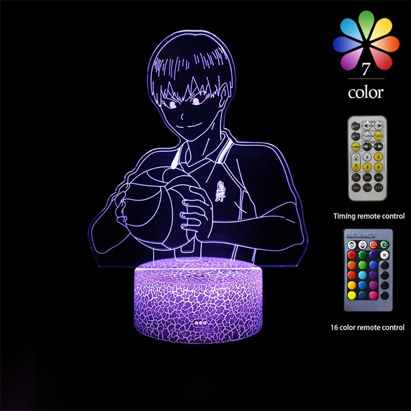 Волейбол мальчик тема акриловые светодиодные лампы 3D светодиодный светильник