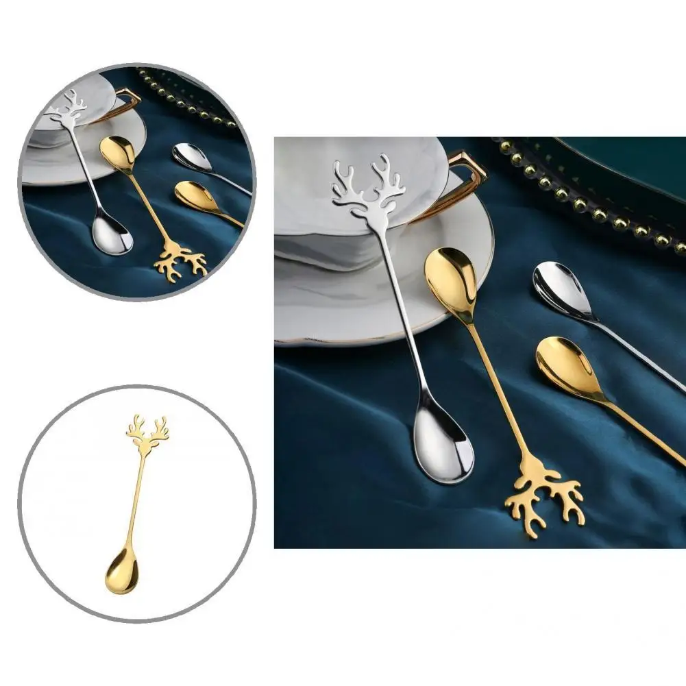 

Practical Stainless Steel Coffee Tea Soup Sugar Dessert Spoon for Kitchen