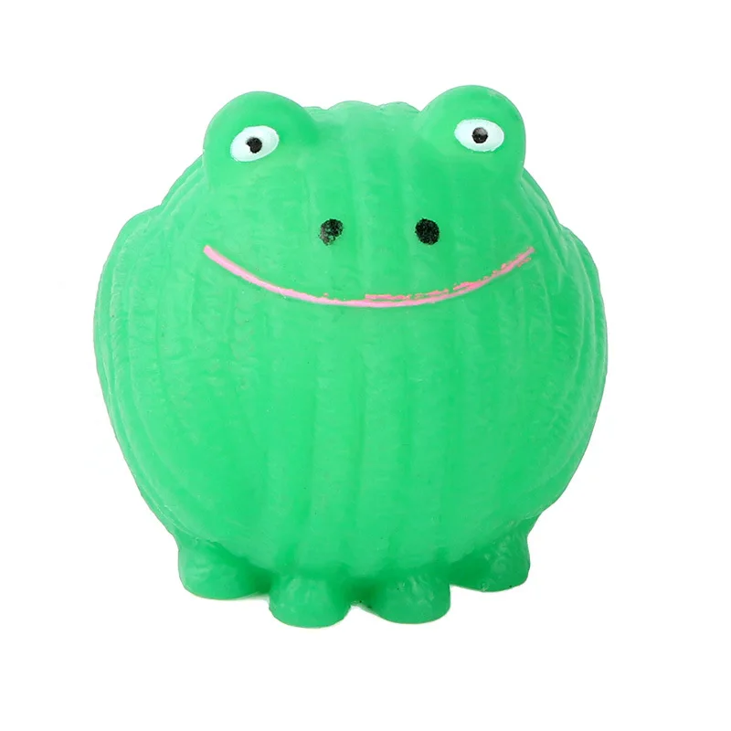 

pet molar toys plastic cartoon frog voice fun toys wear resistant and bite resistant