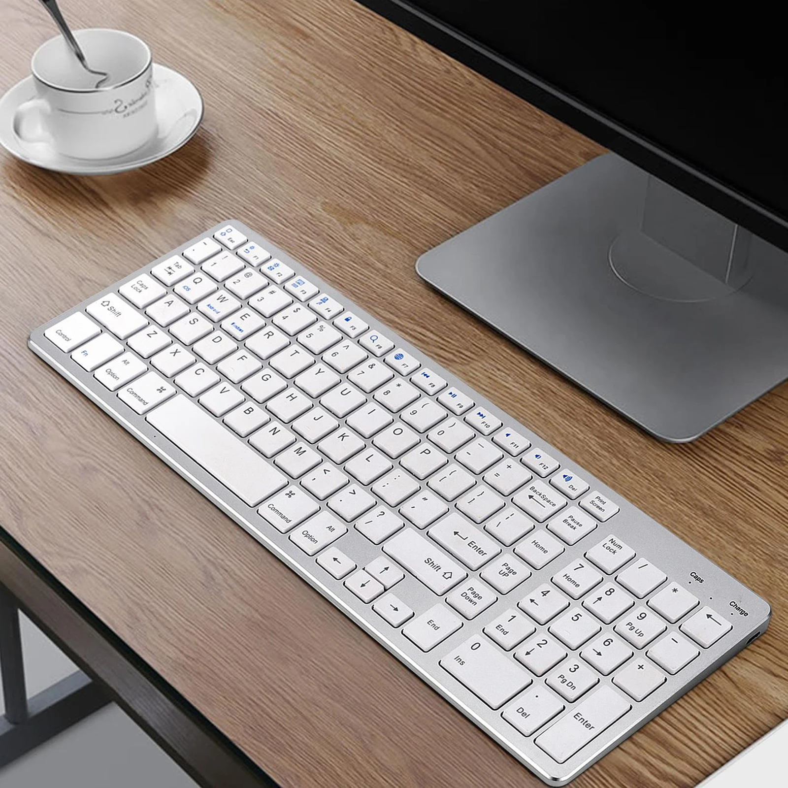 

Bluetooth Wireless Keyboard with Numeric Keypad for Windows iOS Android PC