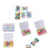 50 100pcsset patchwork needle craft flower button head pins embroidery pins for diy quilten tool sewing accessoires