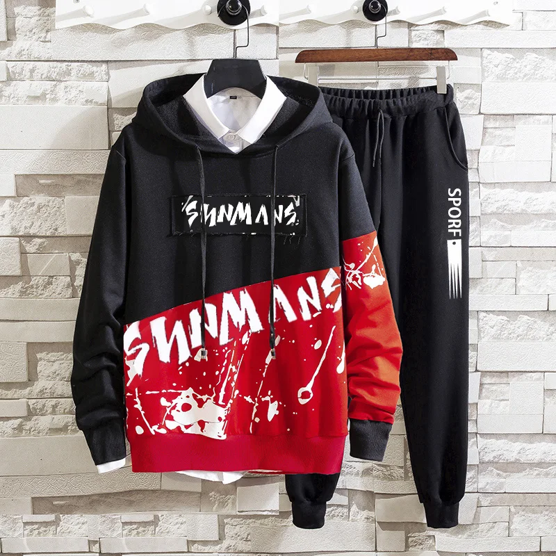 Мужской спортивный костюм с капюшоном толстовка на весну и осень|Мужские