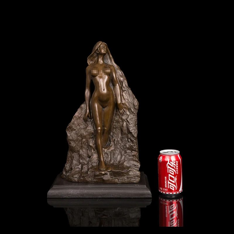 

ArtsHom DS-555 Sexy Nude Woman Art Bronze Statue Hot Casting Bronze Naked Girl Figurine Sculpture For Home Decoration