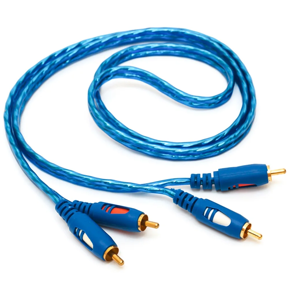 Звуковой кабель 2RCA 1 5/3/5 м устойчивый к окислению дизайнерский КАБЕЛЬ папа-папа