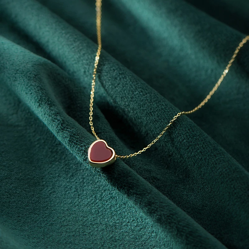 Modian Новое поступление 925 стерлингового серебра очаровательное красное сердца