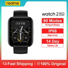 realme Watch 2 Pro Smart Watch IP68 Water Proof Resistant 90 Sport Modes 390 mah 14-Day Battery Life Color Display SmartWatch