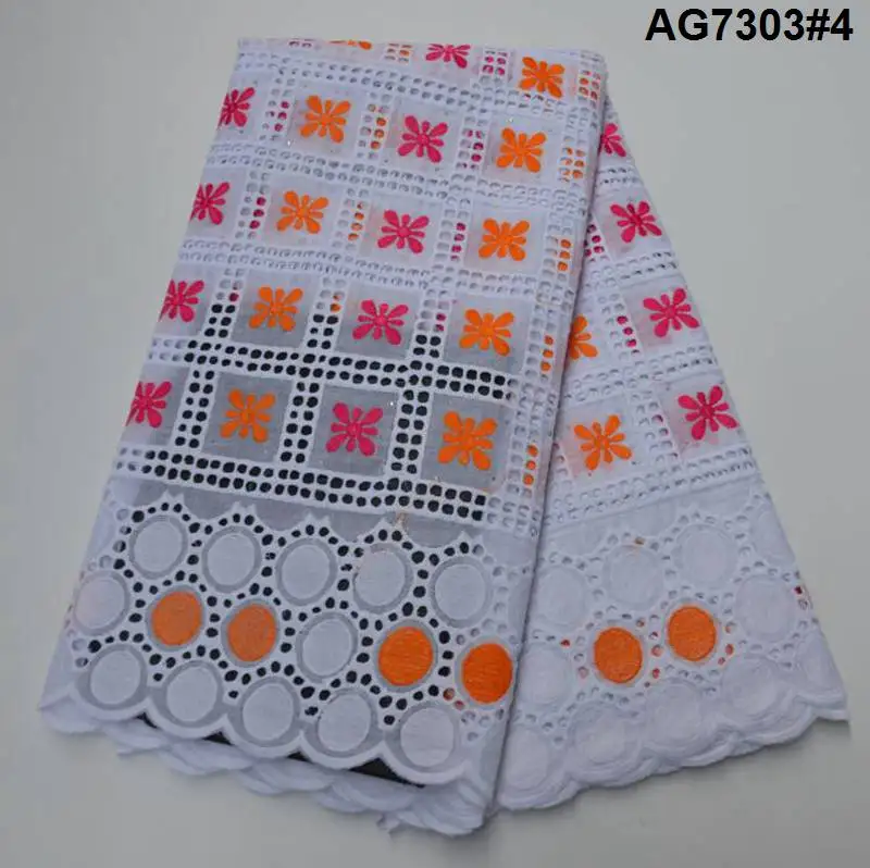 Африканская кружевная ткань 100% хлопок 2019 Высококачественная швейцарская вуаль