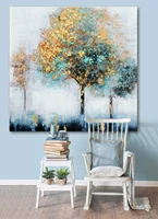 canvas prints wall oil paintings landscape forest trees hand painted nature wall art embellishments for living room no framed