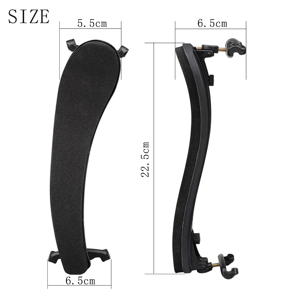 Adjustable 15'' 16'' Viola Shoulder Rest Black Thick Soft Sponge Support Padded Professional Viola Shoulder Pad Accessories enlarge