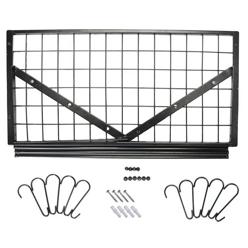 

Pot and Pan Rack for Ceiling with Hooks Mounted Storage Rack Multi-Purpose Organizer for Home