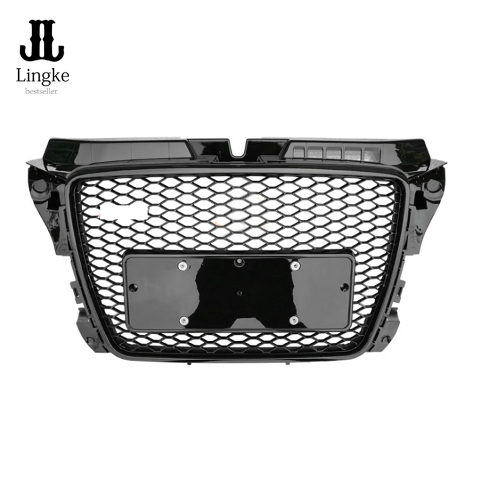 RS3 стиль переднего бампера решетка сетки соты капот Гриль для Audi A3 S3 8P 2009 2010 2011