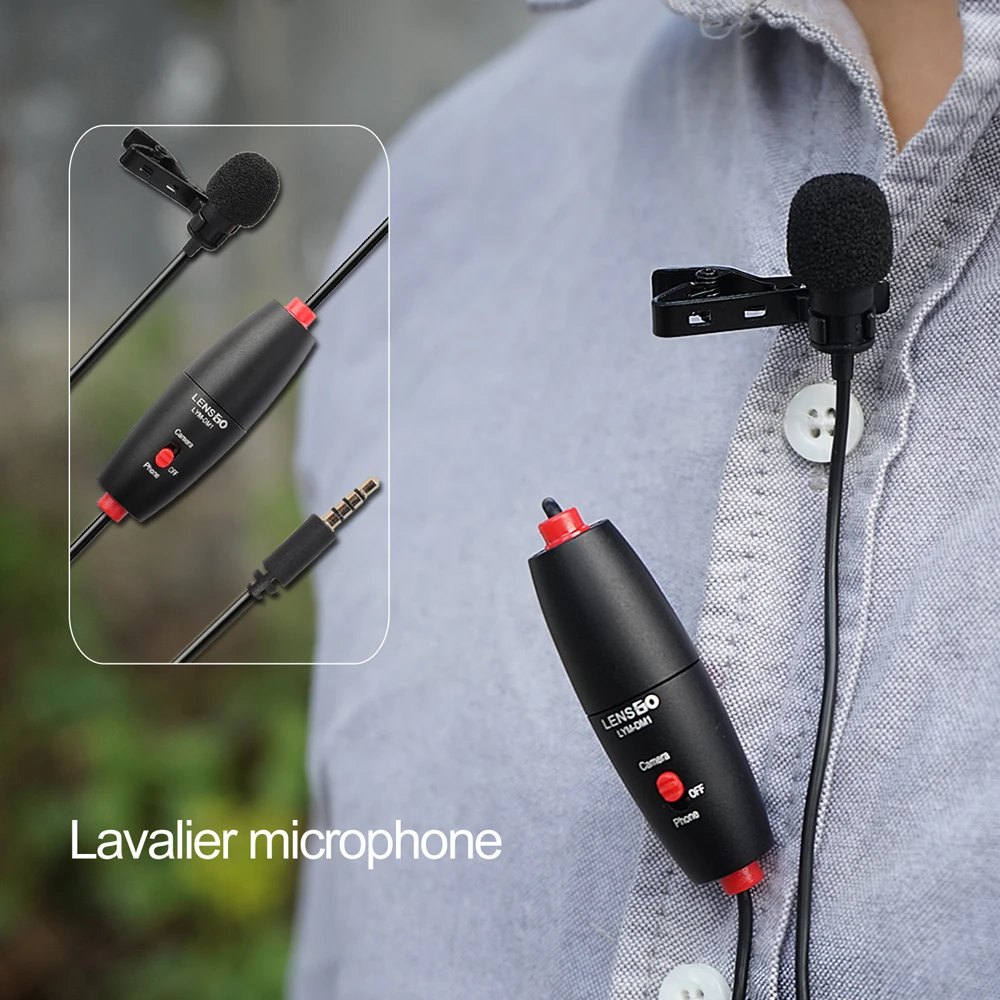 Профессиональный петличный микрофон Hands-Free Clip-On всенаправленный конденсатор с
