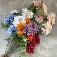 13 piece of peony artificial flower wedding decoration silk photography props home decoration room decoration garden decoration
