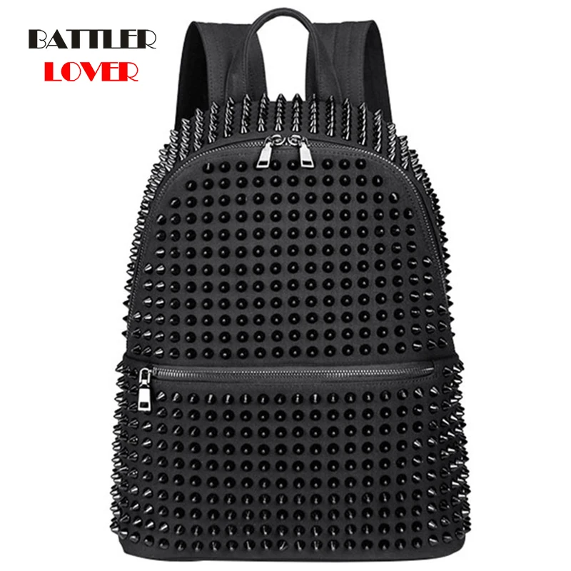 

Punk Rivets Design Backpacks For Women 2021 New Fashion Shoulder Purses Female High Quality Bagpack Ladies Cool Backpack Totes