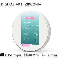 digitalart cad cam dental lab materials multilayer ceramic block dental ceramic zirconia blocks 4dml98mm18mma1 d4