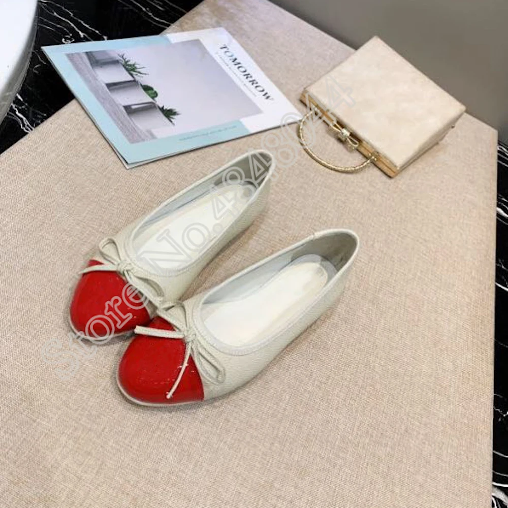 Женская обувь балетки из натуральной кожи модная женская на плоской подошве без