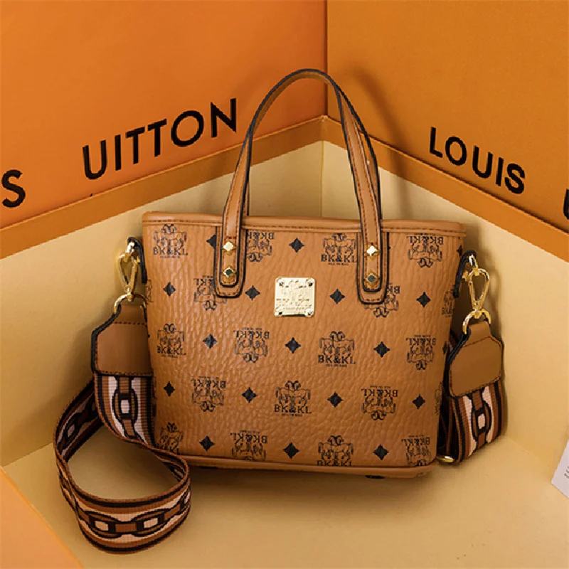 

Genuine Leather Women Buckets 2021 New Luxury Designer Handbags Retro Prints Single Shoulder Bag Famous Purses and Handbags Cc