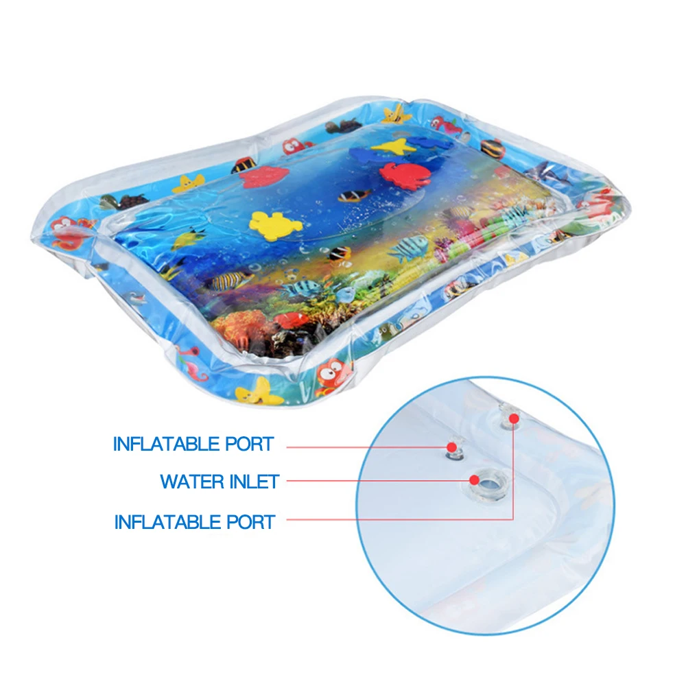 Детский водный игровой коврик надувной детский животик время игры игрушки для
