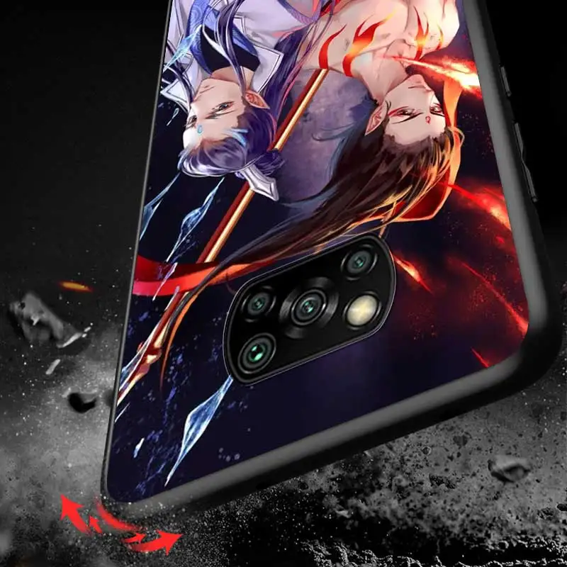 

Anime Ne Zha For Xiaomi Redmi K30 K30S Mi 10T Lite Pro Poco X3 NFC X2 M3 M2 F2 Pro C3 F1 Soft Black Phone Case